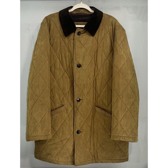 Men’s Piatelli PKZ Faux Suede Amaretta Italian‎ Jacket Coat Beige Tan Size 54 - Picture 1 of 11